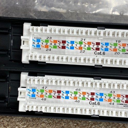 Tripp Lite 48-Port Cat6 Patch Panel 110 Punch Down RJ45 2U Rack Mount - Bild 8 von 9