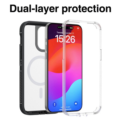 Funda MagSafe resistente a prueba de golpes para iPhone 12 13 14 15 16 Pro Max - Imagen 27 de 73