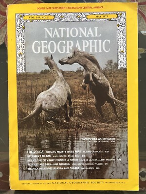 National Geographic Magazine Nat Geo May 1973 France Russia Bikepacking Canada