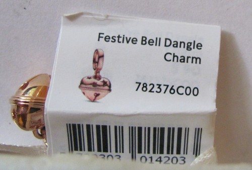 Authentic Pandora Charm, ROSE Festive Bell Dangle, #782376C00 - Picture 2 of 2