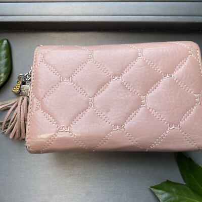 [Margesherwood ] / ☆ HEART ZIPPER WALLET /pale pink cracked WALLET - MARGESHERWOOD