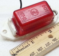 Single Peterson Lighting Red Mini-lite Clearance Side Marker Id Trailer Light Single Peterson Lighting Red Mini-lite Clearance Side Marker Id Trailer Light