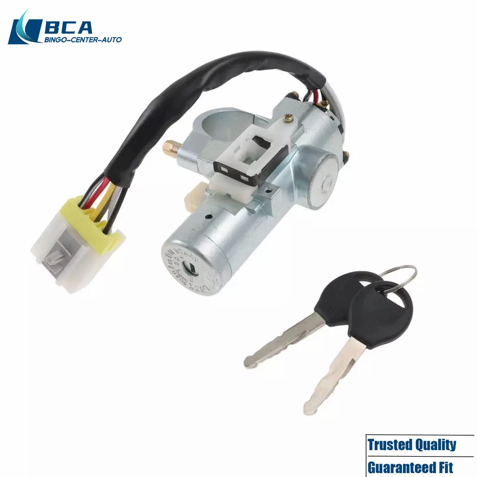 Cilindro e interruptor de bloqueo de encendido con 2 llaves para Nissan Máxima Sentra 1995-99 Foto 4 de 4