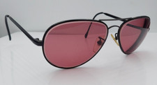 Vintage Cottet Black Pilot Metal Sunglasses France FRAMES ONLY