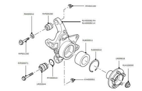 Range Rover L322 - Upper Rear Hub to Wishbone Bush - RHF000260 Moog Brand (OEM) - Picture 4 of 4
