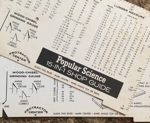 Popular Science Publishing Company 20-IN-1 Shop Guide Compass Rule Pair 1964 &66 - Picture 11 of 12
