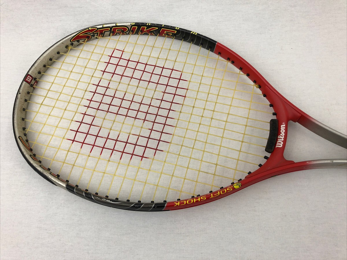 Wilson Soft Shock System テニスラケット ケース付き Wilson Strike Titanium Soft Shock Tennis Racquet Racket 4 1
