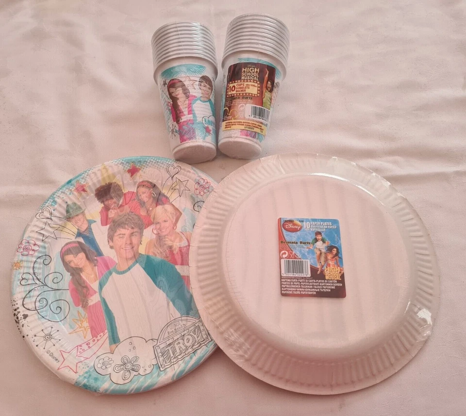 Placas de papel X 20 Escuela secundaria musical cumpleaños picnic fiesta celebración Foto 2 de 4