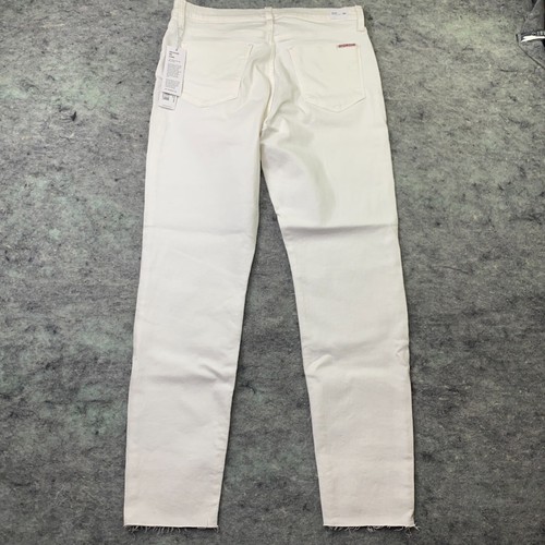 Hudson Womens Jeans Size 30 27" Inseam White Blair Super Skinny High-Rise - 第 13/18 張圖片