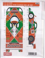 Decals 1/24 MAZDA 787B CHARGE 55 LM 1991. for TAMIYA