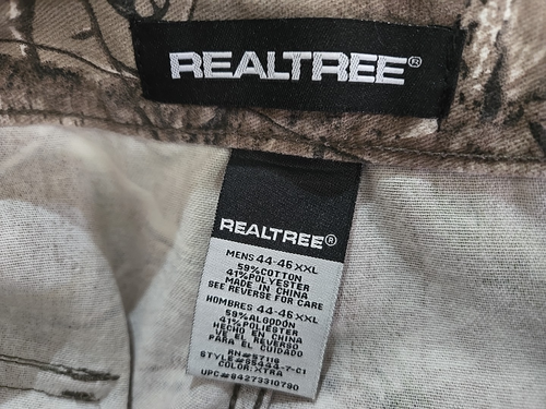 Realtree Xtra Men’s 2XL Cargo Pants Brown Camo Hunting Drawstring Leg Outdoor - Picture 12 of 13