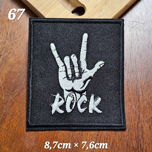 Flicken zum Aufbügeln Bügelflicken Aufbügler Rock Patches Stoff Aufbügelflicken - Bild 29 von 37