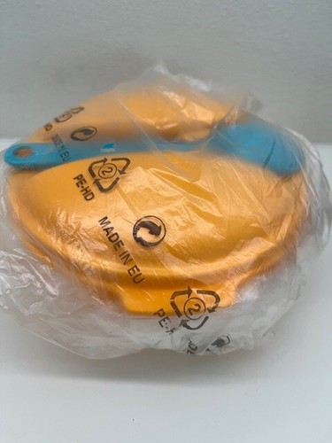 Tupperware A 198 Snack Joghurt Salat to Go 600 ml Löffel (2) orange-türkis - Bild 2 von 3