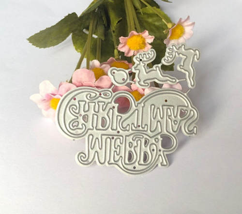 Feliz Navidad Renos Troqueles de Corte de Metal Libro de Recortes Álbum Tarjetas de Papel Artesanía - Imagen 2 de 5