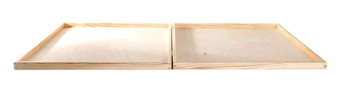 Large Flat Wooden Storage Box with Lid – Ideal for Documents & Collectibles - Picture 4 of 4