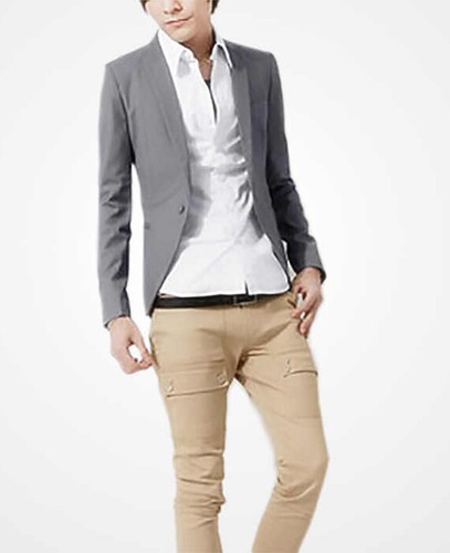 Mode koreanischer schmaler lässiger und formeller Blazer - Bild 22 von 22