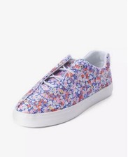 Comfortview Athleticcva Bungee Floral Fabric Slip On Sneakers Shoes Sz 10M