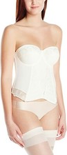 Panache IVORY Evie Bridal Basque Bustier, US 32D, UK 32D