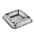 50 Aschenbecher Alu eckig 2,2 cm x 12,5 cm x 12,5 cm Einweg
