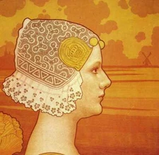 Paul Berthon "Sa Tres Gracieuse Majeste la Reine Wilhelmine" Vintage art book