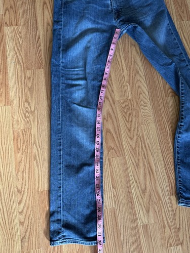 Levis 511 Slim Fit Medium Wash Denim Blue Jeans Mens Size 34X34 Big E - Picture 8 of 17