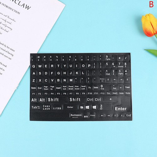 English Full Keyboard Frosted Transparent Keyboard Stickers Computer Noteb*j* - Bild 14 von 16