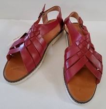 Huaraches By Bearpaw Women's 2836W Strappy Sandals Shoes Red Size 10