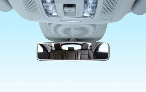 Fit For Benz GLE GLS 2020-2024 Matt Silver Interior Console Rearview Mirror Trim - Picture 3 of 12