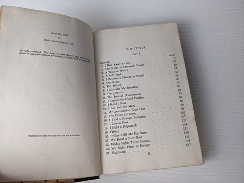 Robinson Crusoe J.J. Little & Ives Library Edition Hardback Classics as is - Picture 7 of 8