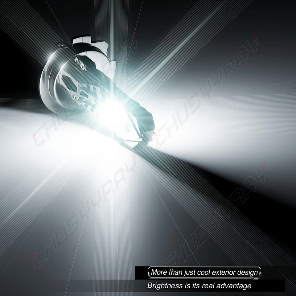 4x H7 White LED Headlight Bulb Kits For Jaguar XJ8 XJR VANDEN PLAS 1998-2008 - Image 2 of 4