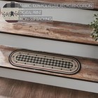 Pip Vinestar Polyester Oval 8.5x27 Stair Tread Latex Country Natural Black