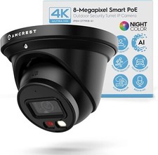 Amcrest 4K POE AI IP Security Camera 8MP Turret Color Night Vision Warranty