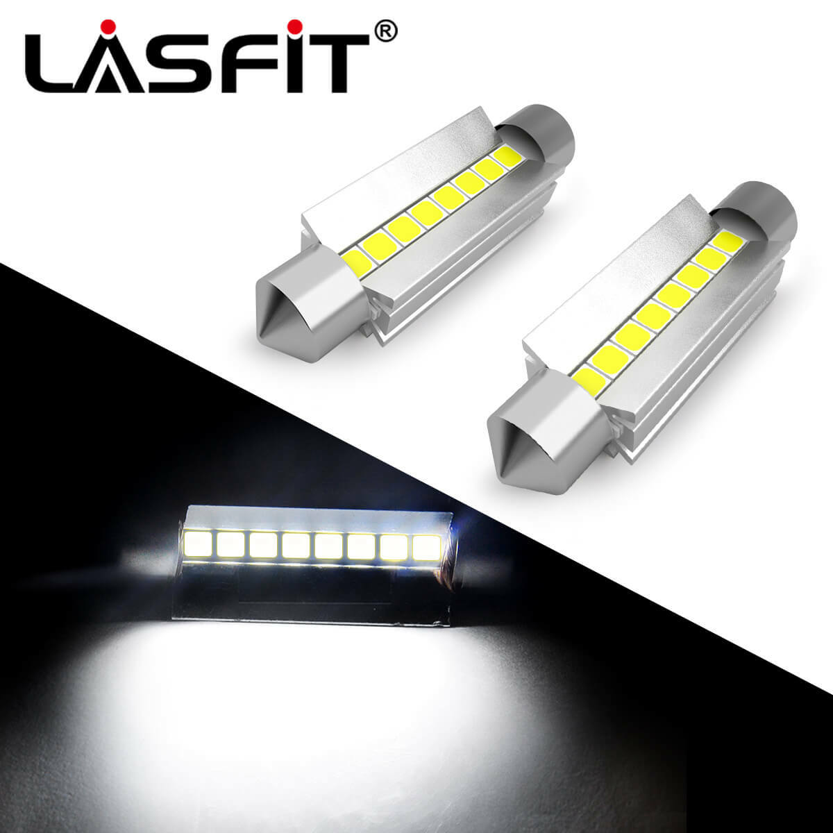 Lasfit 44mm LED Interior Dome Light Bulbs For Dodge Ram 1998-2020 - Super Bright White 9 thumbnail image
