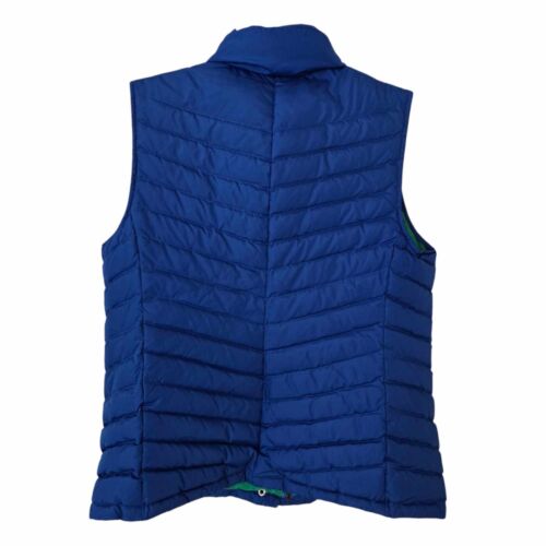 Talbots Vest Womens Medium Blue Pockets Duck Down Feather Fill Quilted Puffer - Picture 13 of 13