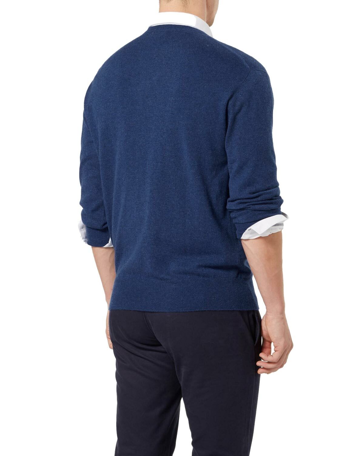 Bloomingdales Mens 2 Ply Cashmere Crewneck Sweater Small S Pacific Blue Knitwear Bloomingdales Mens 2 Ply Cashmere Crewneck Sweater Small S Pacific Blue Knitwear