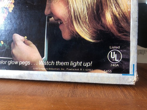 Vintage 1973 LITE-BRITE Hasbro Original Box Pegs Manual Tested GARFIELD REFILL's - Picture 11 of 12