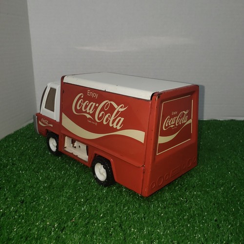 VTG 1970'S PRESSED STEEL BUDDY L COCA COLA DELIVERY TRUCK 9x4.5" Made in Japan - Picture 9 of 12