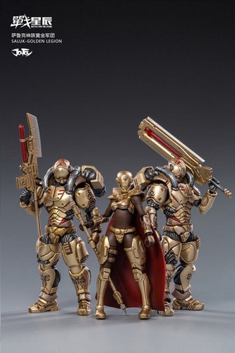 JOYTOY 1/18 JT0722 Battle for the Stars Saluk-Golden Legion Action Figure Set 3 - Picture 2 of 9
