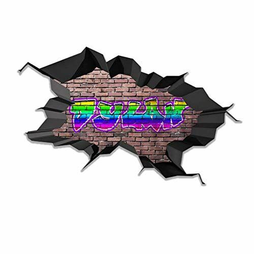MySticky personalisiert 3D Graffiti Name Wandtattoo | Maßgeschneiderte Kunst Vinyl Dekor Stick - Bild 1 von 30