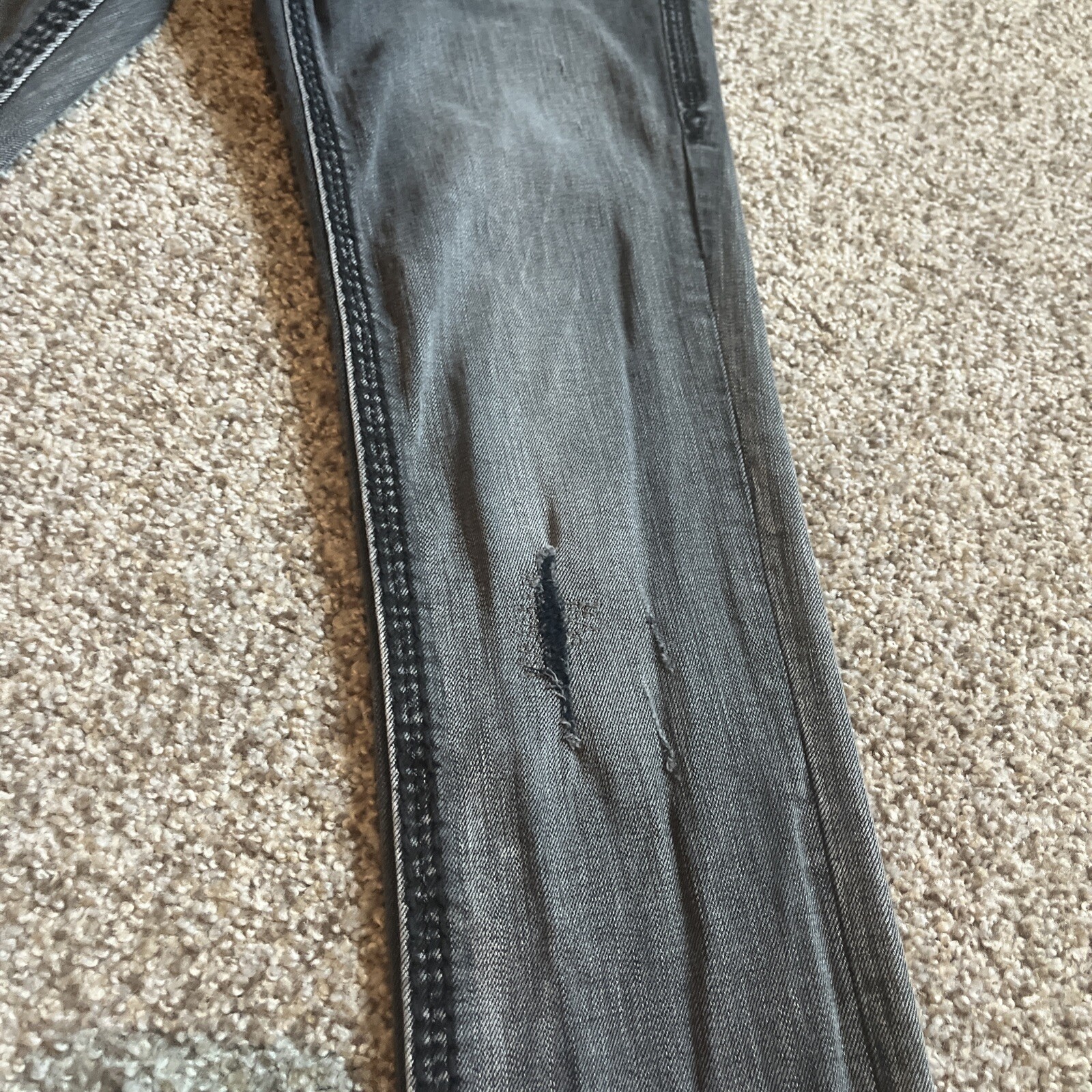Rock Revival Arisa Skinny Stretch Black Jeans Distressed Women’s 26 (27x30.5) - View 3