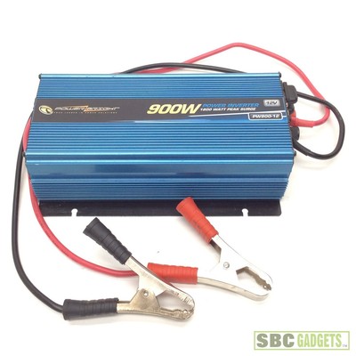 PowerBright PW900-12 Power Inverter 900 Watt 12 Volt DC to 110 Volt AC PowerBright PW900-12 Power Inverter 900 Watt 12 Volt DC to 110 Volt AC