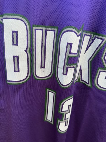 Glenn "Big Dog" Robinson VTG Champion 1993 Milwaukee Bucks PURPLE JERSEY Size 44 - Picture 5 of 7