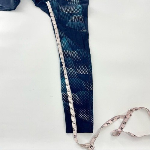 Athleta Sculptek Kinetic Stealth Mesh Navy Blue Geometric Athletic Leggings S - Bild 6 von 16