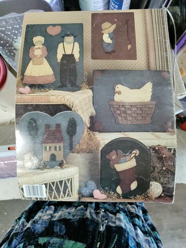 Cut N Paint Craft Instruction Book Vintage Country Uncut-Bk 1-made w/posterboard - Picture 2 of 2