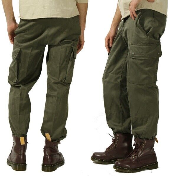 New Vintage 1980s f2 French olive trousers pants military New Vintage 1980s f2 French olive trousers pants military