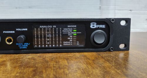 MOTU 8PRE 8 Mic Preamps Phantom Power Optical Converter MIDI & USB 2 Interface - Picture 9 of 20