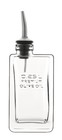 Luigi Bormioli Glass Olive Oil Bottle with Pourer Durable Dispenser - 250ml