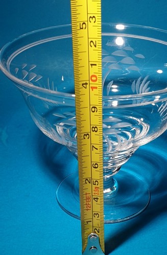 Rare Stuart Crystal Dessert Comport - Vintage, Engraved, Signed- Excellent Cond. - Picture 4 of 9