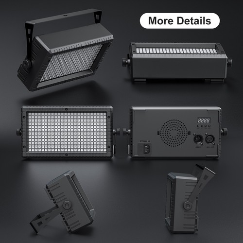 4X Wall Wash Light DMX Strobe RGB Beam 288LED Stage Effect Lighting DJ Party KTV - Picture 6 of 10