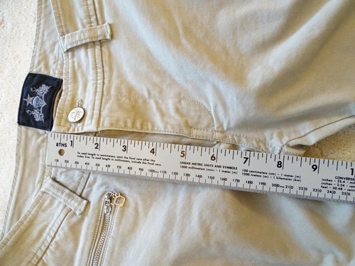 Women’s Diesel Cropped 5 Pocket Zip Ankle Cropped Khaki Cargo Pants SZ 29 - Picture 9 of 13